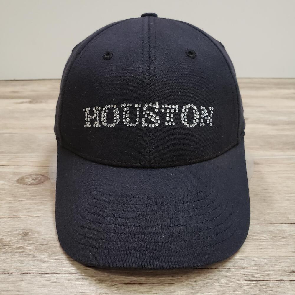 Houston Astros Hat Cap Strap Back Womens One Size Black MLB Baseball New Era